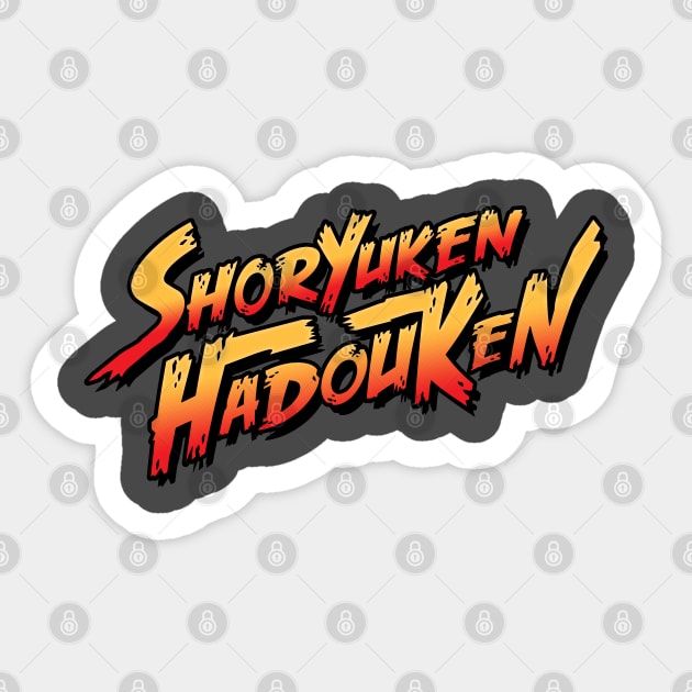 Shoryuken Hadouken Sticker by TrulyMadlyGeekly